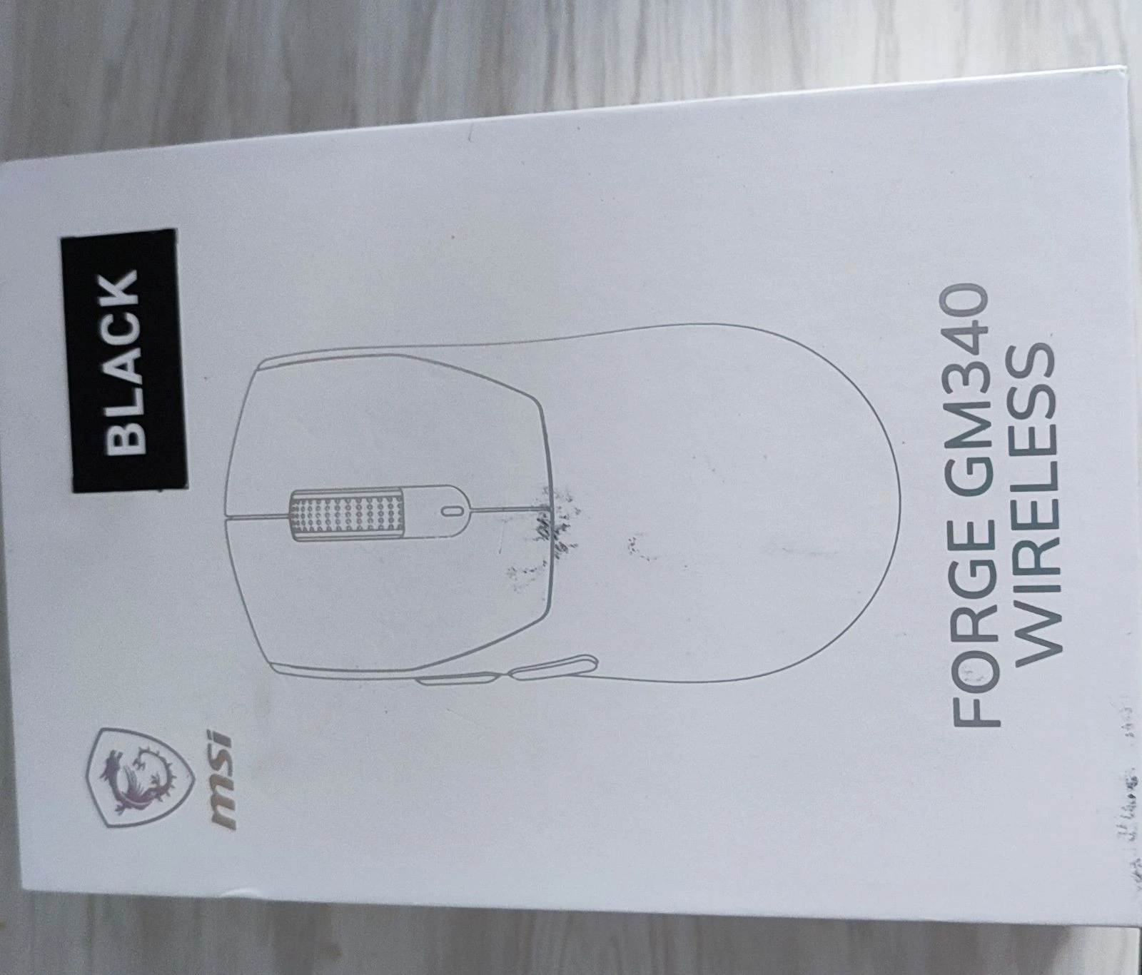 Souris sans fil MSI Forge GM340W Black - Neuve (scellée) – photo 2